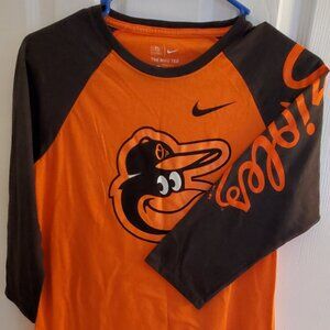 Baltimore Orioles Nike Women's 3/4 Sleeve Raglan T-shirt